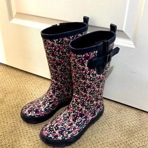 Floral Kids Rain Boots